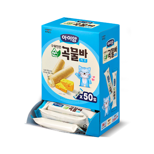 [아이얌] 순곡물바 치즈 대용량팩 250g (5g*50입)